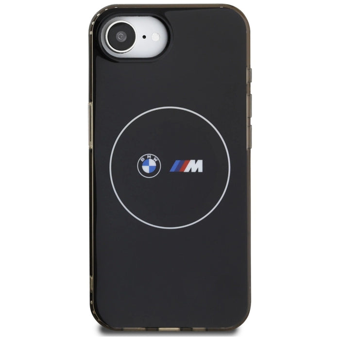 BMW IML Metal White Circle MagSafe iPhone 16e Case - Black