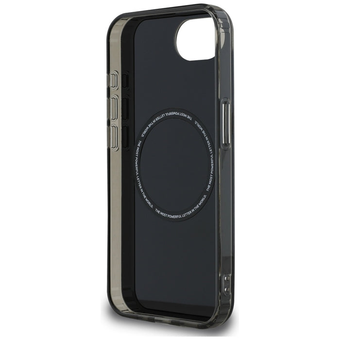 BMW IML Metal White Circle MagSafe iPhone 16e Case - Black