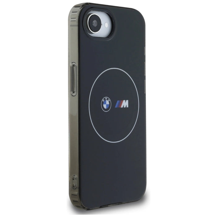 BMW IML Metal White Circle MagSafe iPhone 16e Case - Black