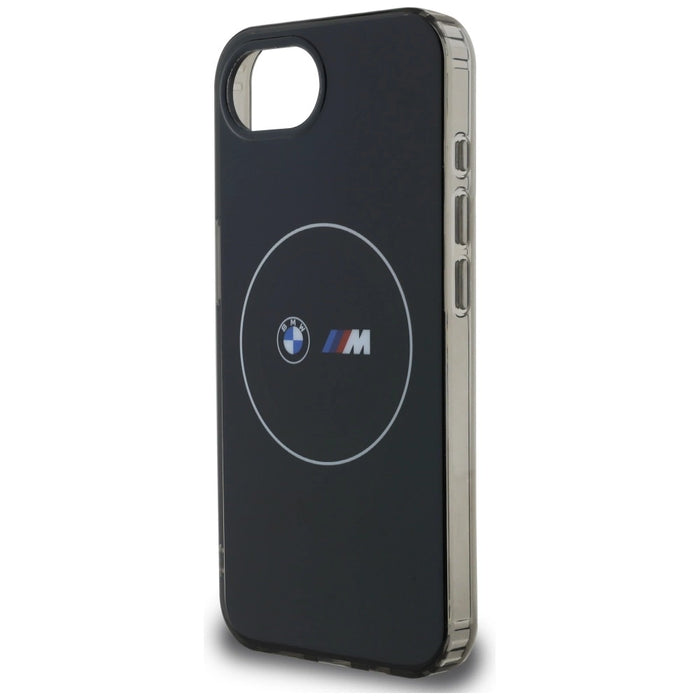 BMW IML Metal White Circle MagSafe iPhone 16e Case - Black