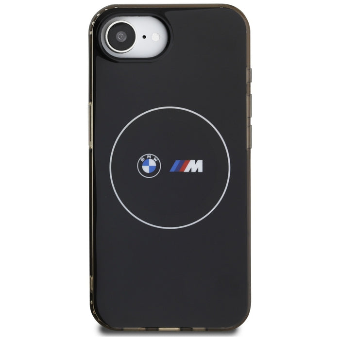 BMW IML Metal White Circle MagSafe iPhone 16e Case - Black