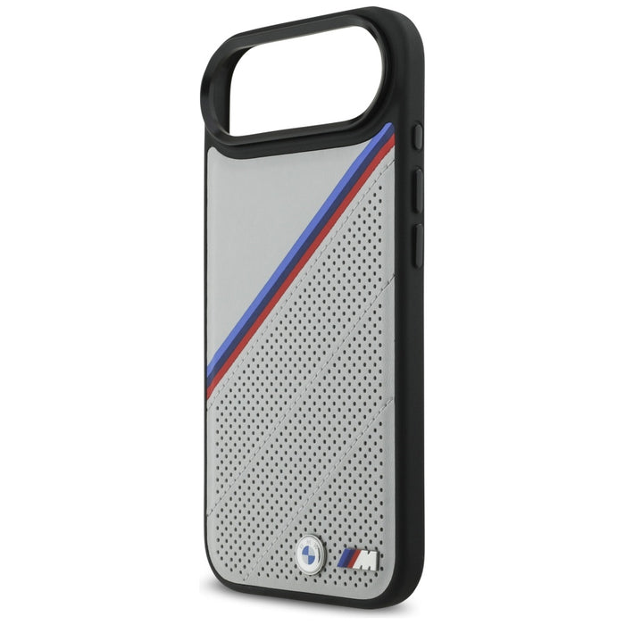 BMW M Tricolor Metal Logo MagSafe Case for iPhone 17 Air - Gray