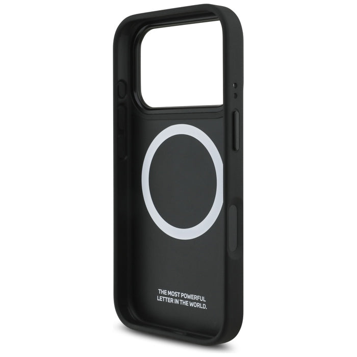 BMW M Perforated Stripe Logo MagSafe Case for iPhone 17 Pro - Navy Blue