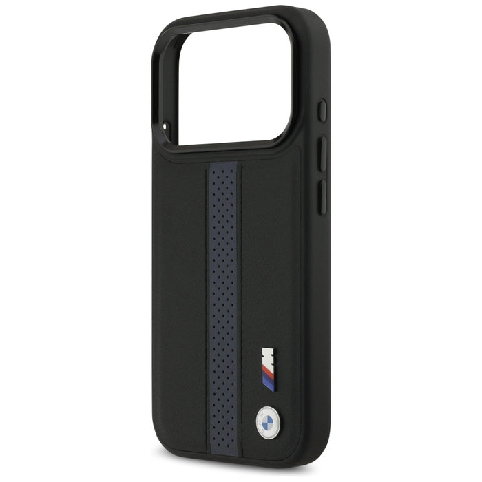 BMW M Perforated Stripe Logo MagSafe Case for iPhone 17 Pro - Blue