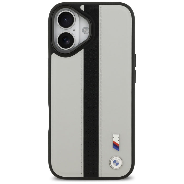 BMW M Perforated Stripe Logo MagSafe Case for iPhone 17 - Gray
