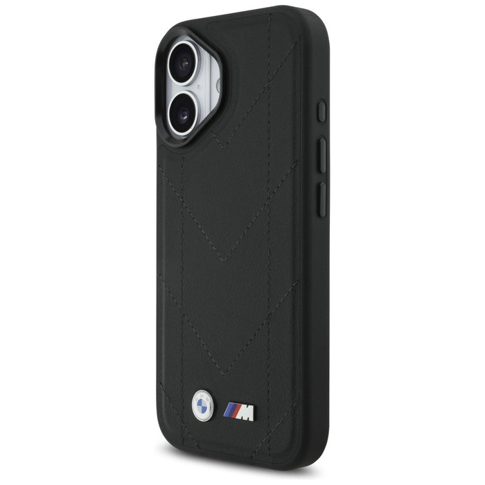 BMW M Quilted Logo MagSafe iPhone 17 Case - Black