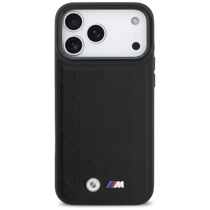 BMW M Quilted Logo MagSafe Case for iPhone 17 Pro Max - Black