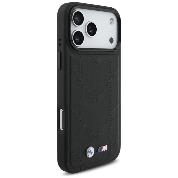 BMW M Quilted Logo MagSafe Case for iPhone 17 Pro Max - Black