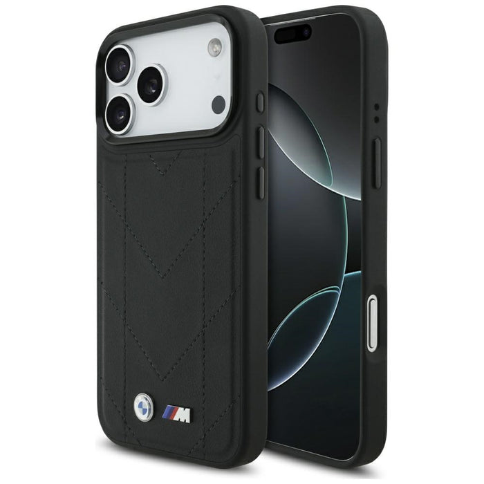 BMW M Quilted Logo MagSafe Case for iPhone 17 Pro Max - Black