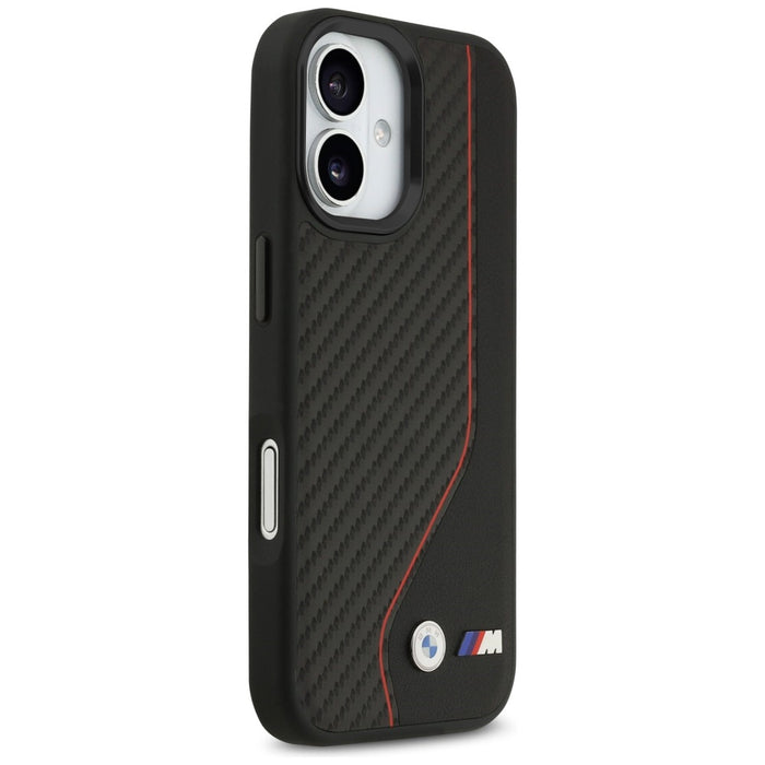 BMW M Carbon Line &amp; Logo MagSafe Case for iPhone 17 - Red