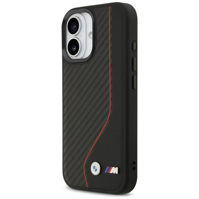 BMW M Carbon Line &amp; Logo MagSafe Case for iPhone 17 - Red