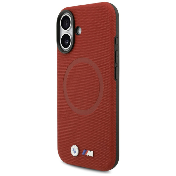 BMW M FW Metal Logo MagSafe Case for iPhone 17 - Red