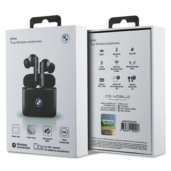 BMW Signature Collection Bluetooth TWS Wireless Headphones - Black