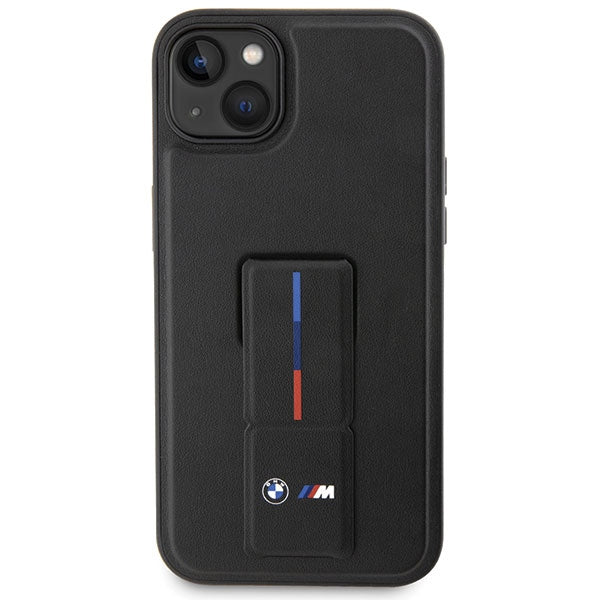BMW Grip Stand Hot Stamp Case for iPhone 14 Plus / 15 Plus - Black