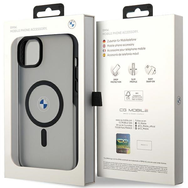 BMW Signature MagSafe Case for iPhone 14 Plus/15 Plus - Black