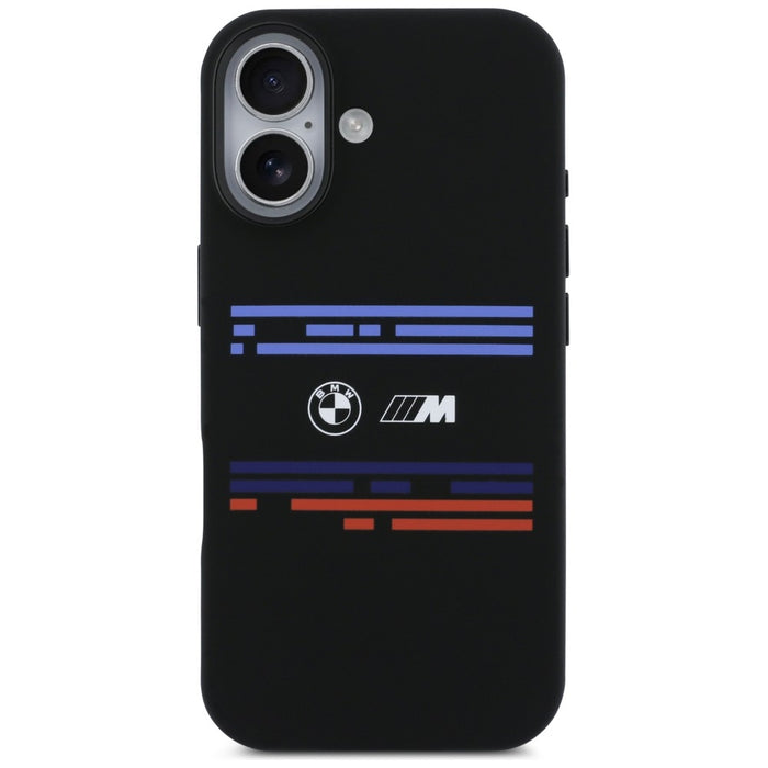 BMW M Silicon Horizontal Line MagSafe Case for iPhone 17 - Black
