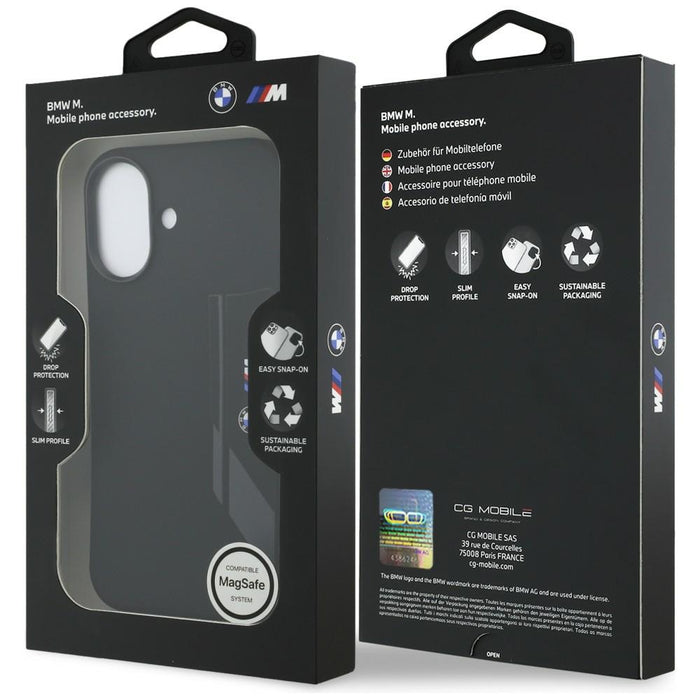 BMW M Silicon Vertical Logo MagSafe Case for iPhone 17 - Black