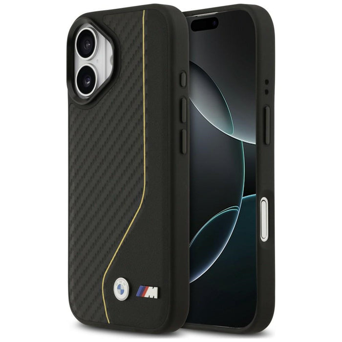 BMW M Carbon Line &amp; Logo MagSafe Case for iPhone 17 - Yellow