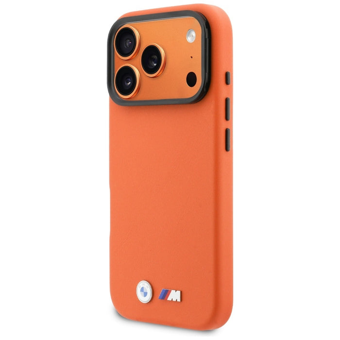 BMW M Metal Logo MagSafe Case for iPhone 17 Pro - Orange