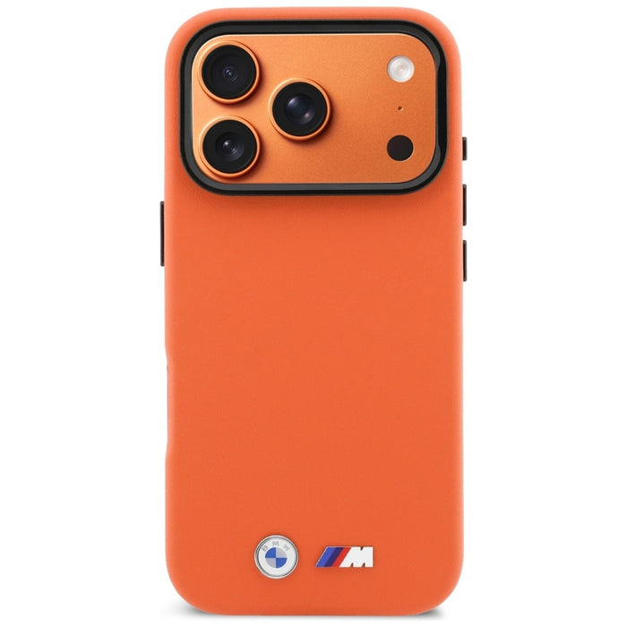 BMW M Metal Logo MagSafe Case for iPhone 17 Pro - Orange