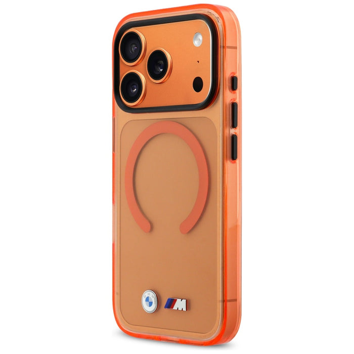 BMW M IML Metal Logos MagSafe Case for iPhone 17 Pro - Pro Orange