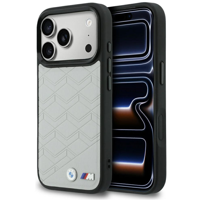 BMW M Shape Logo MagSafe Case for iPhone 17 Pro Gray