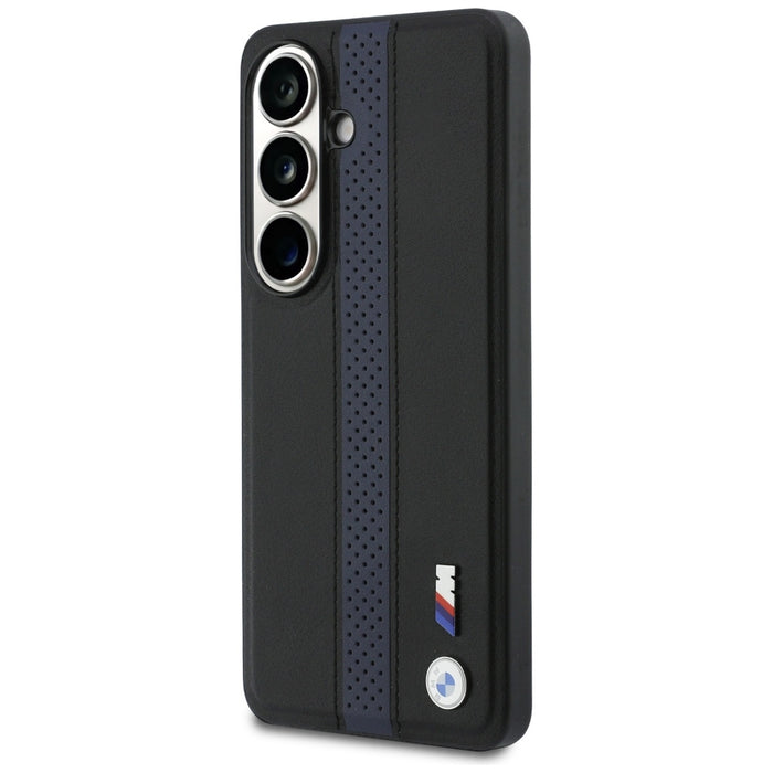 BMW Perforated Stripe Logo MagSafe Case for Samsung Galaxy S26 - Blue