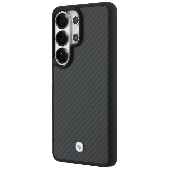 BMW Sign Magnetic Carbon Fiber MagSafe Case for Samsung Galaxy S26 Ultra - Black