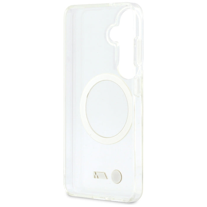 BMW IML Shockproof Metal Logo MagSafe Case for Samsung Galaxy S26 - Transparent
