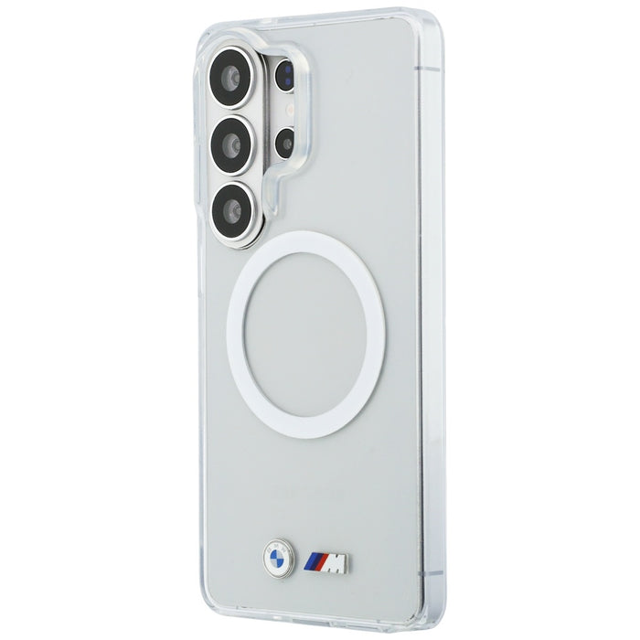 BMW IML Shockproof Metal Logo MagSafe Case for Samsung Galaxy S26 Ultra - Transparent