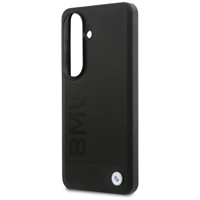 BMW Leather Hot Stamp MagSafe Case for Samsung Galaxy S26 Plus - Black