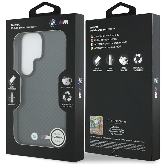 BMW M Kevlar Logo MagSafe Case for Samsung Galaxy S26 Ultra - Black