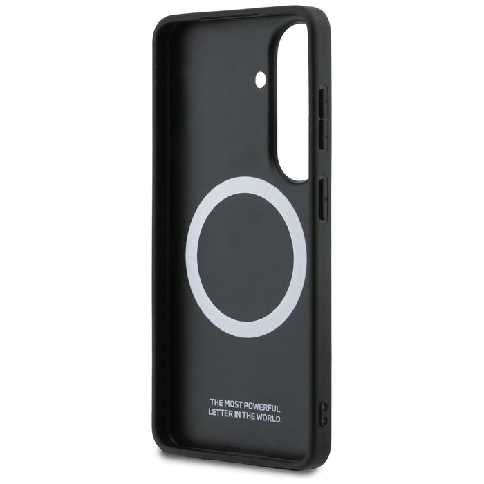 BMW Tricolor Metal Logo MagSafe Case for Samsung Galaxy S26 - Black