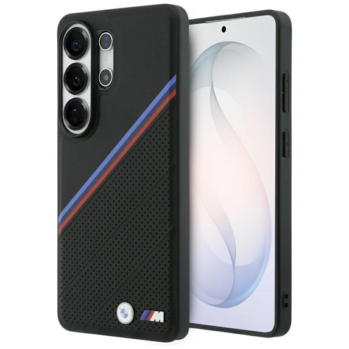 BMW Tricolor Metal Logo MagSafe Case for Samsung Galaxy S26 Ultra - Black