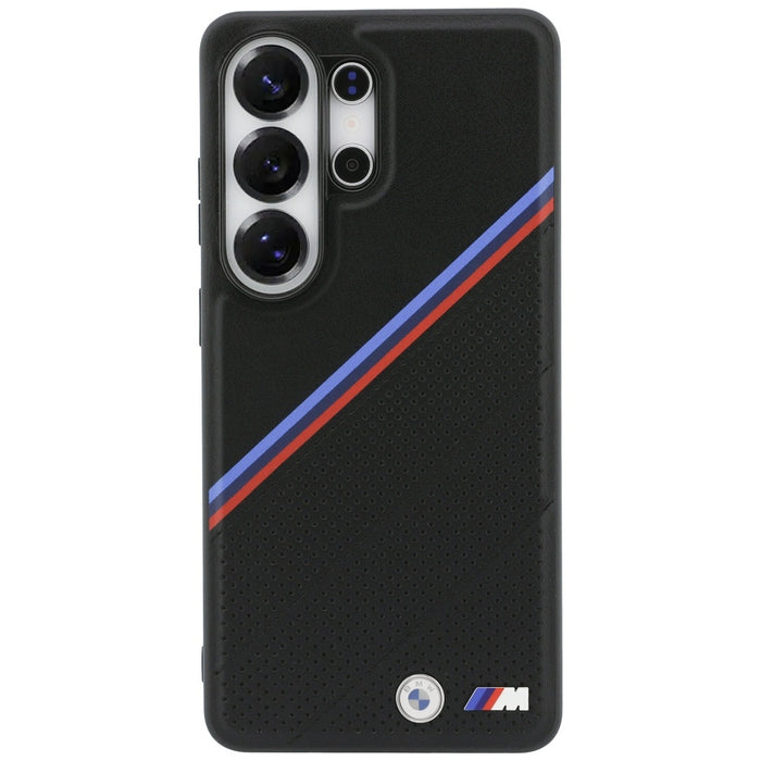 BMW Tricolor Metal Logo MagSafe Case for Samsung Galaxy S26 Ultra - Black