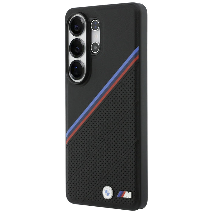 BMW Tricolor Metal Logo MagSafe Case for Samsung Galaxy S26 Ultra - Black