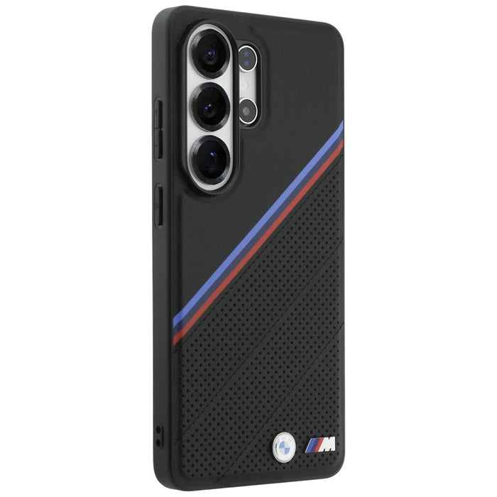 BMW Tricolor Metal Logo MagSafe Case for Samsung Galaxy S26 Ultra - Black