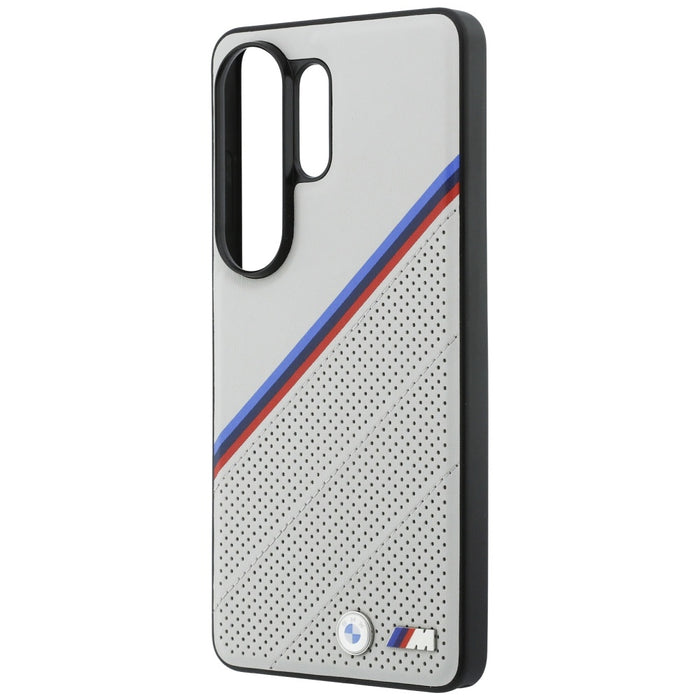 BMW Tricolor Metal Logo MagSafe Case for Samsung Galaxy S26 Ultra - Gray