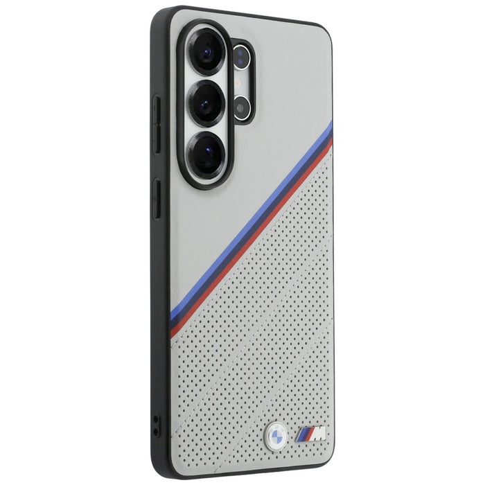 BMW Tricolor Metal Logo MagSafe Case for Samsung Galaxy S26 Ultra - Gray