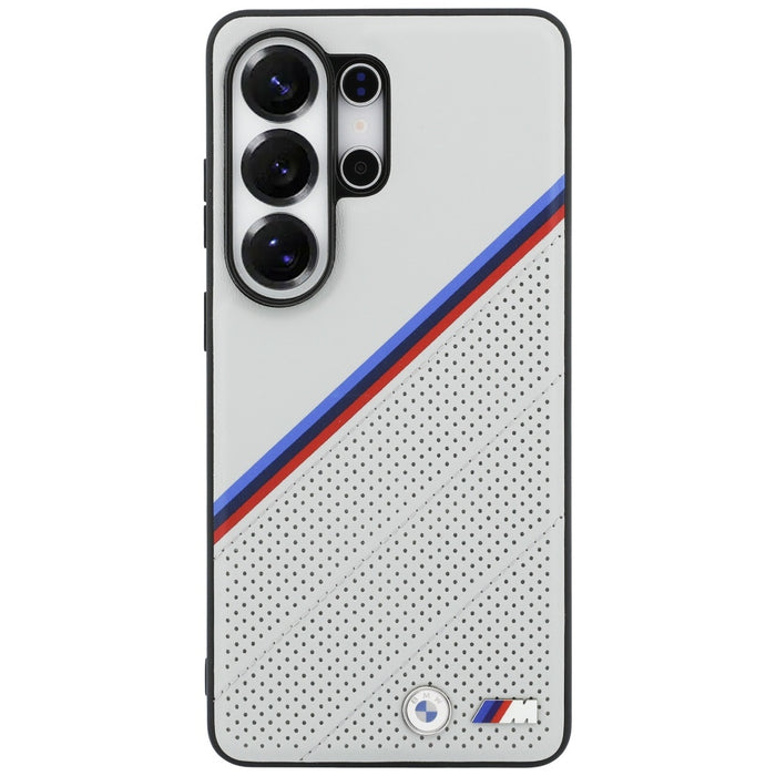 BMW Tricolor Metal Logo MagSafe Case for Samsung Galaxy S26 Ultra - Gray