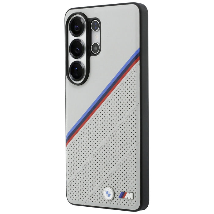 BMW Tricolor Metal Logo MagSafe Case for Samsung Galaxy S26 Ultra - Gray