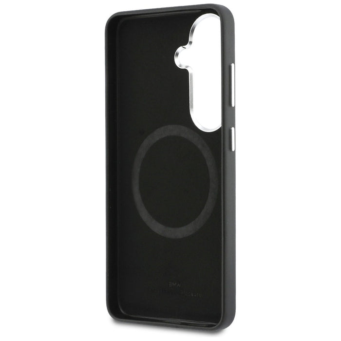 BMW Sign Metal Logo MagSafe Case for Samsung Galaxy S26+ - Black