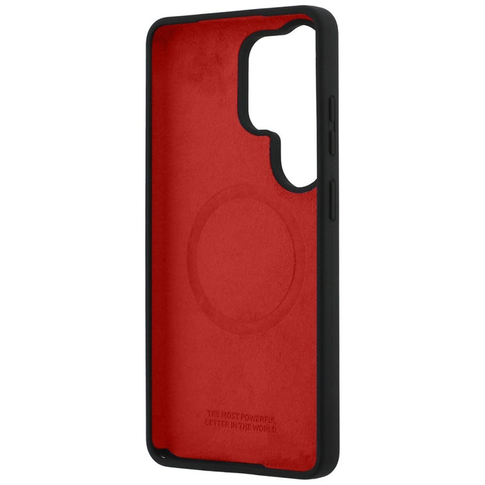 BMW M Silicone Tricolor Line MagSafe Case for Samsung Galaxy S26 Ultra - Black