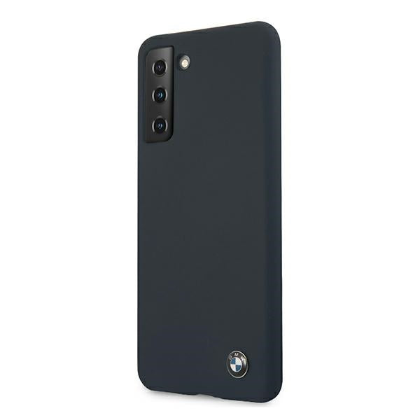 BMW Silicone Signature Case for Samsung Galaxy S21+ - Navy Blue