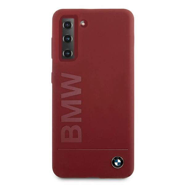 BMW Silicone Signature Logo Case for Samsung Galaxy S21+ - Red