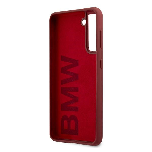 BMW Silicone Signature Logo Case for Samsung Galaxy S21+ - Red