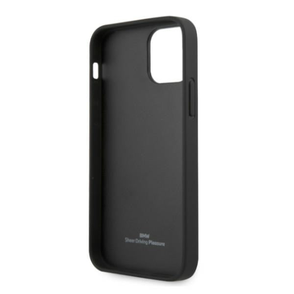 BMW Leather Perforated Sides Case for iPhone 12 / iPhone 12 Pro - Black