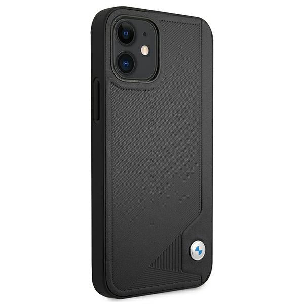BMW Leather Deboss case for iPhone 12 mini - black