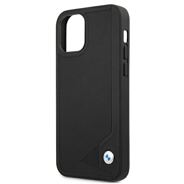 BMW Leather Deboss case for iPhone 12 mini - black