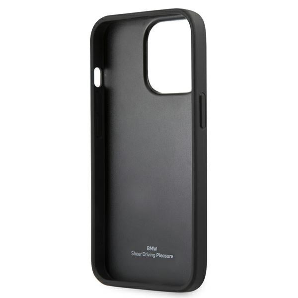 BMW Leather Curve Perforate Case for iPhone 13 Pro / iPhone 13 - Red
